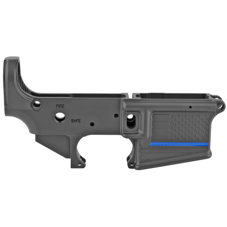 Spike's Tactical Stripped Lower Receiver | Blue Line | AR15 | .223 / 5.56 | Black |