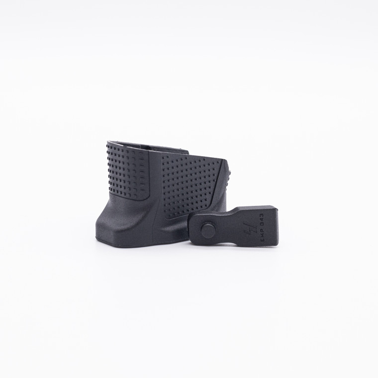 Strike Industries Extended Magazine Plate (EMP) | For Glock 43 | Black | SI-EMP-G43-BK