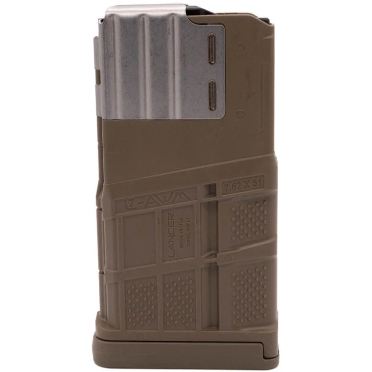 Lancer L7AWM Magazine - 20RD - Opaque FDE Lancer L7AWM Magazine - 20RD - Opaque FDE