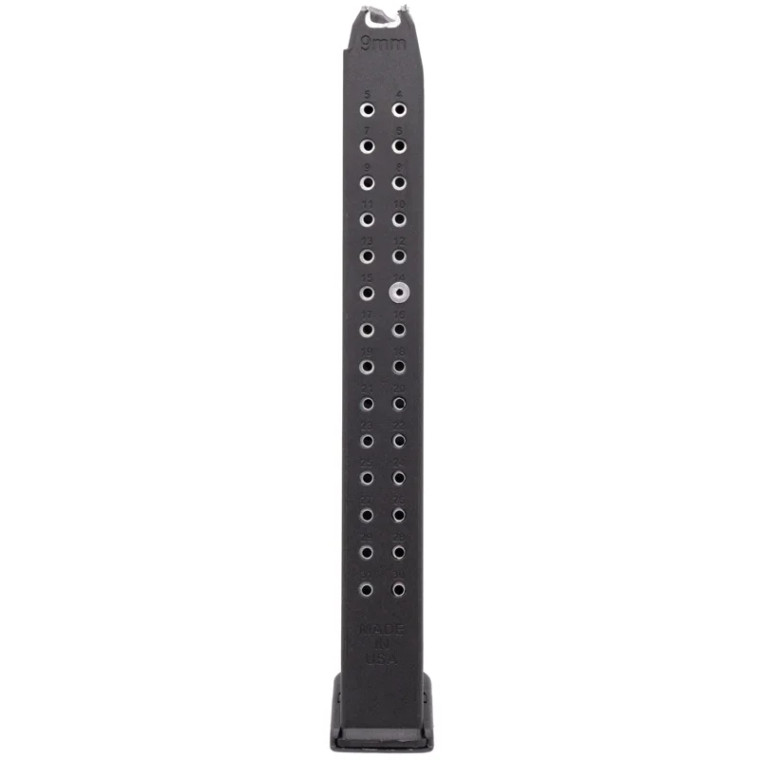 ProMag 32 Round 9mm Magazine | For Glock 17 / 19 / 26 | Black ProMag 32 Round 9mm Magazine | For Glock 17 / 19 / 26 | Black