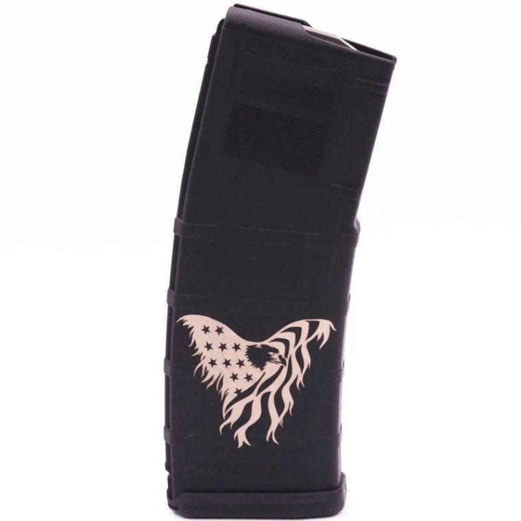 American Flag Eagle Engraved Magazine - PMAG M2 5.56 30RD American Flag Eagle Engraved Magazine - PMAG M2 5.56 30RD