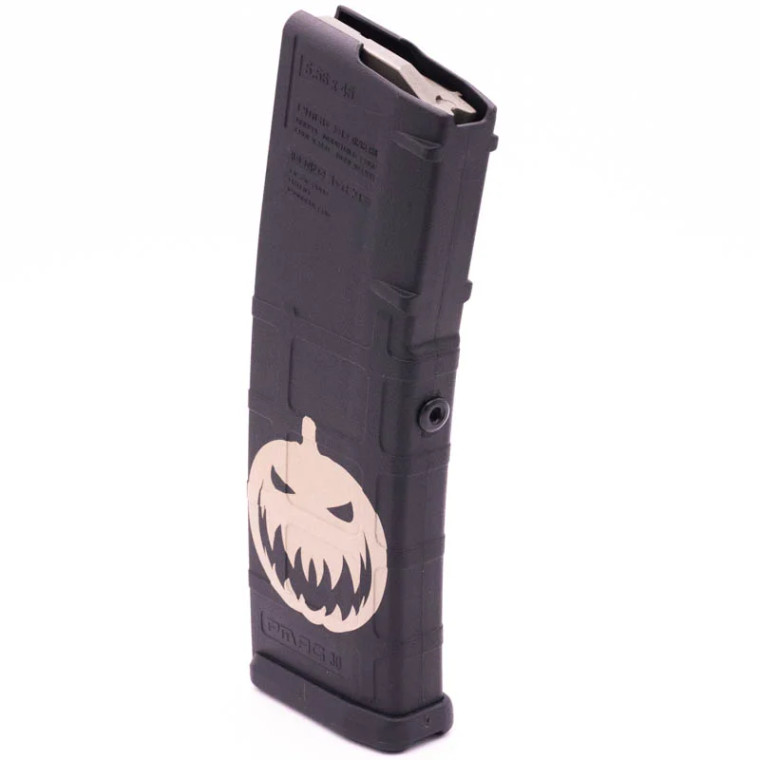 Spooky Jack o' Lantern Engraved Magazine - PMAG M2 5.56 30RD