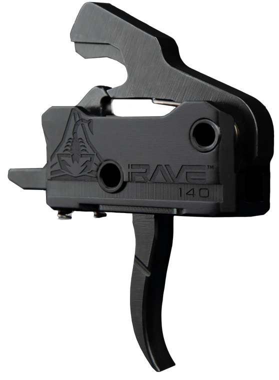 Rise Armament | Rave 140 Sporting Trigger | Curved | 3.5 lb | Black | T017-BLK