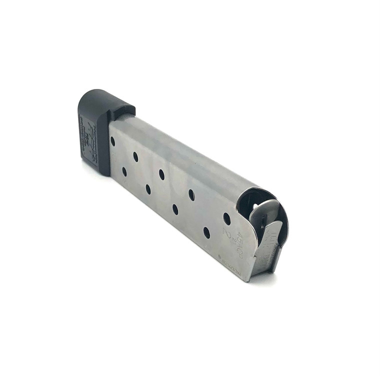 CMC/Chip McCormick 1911 Railed Power Magazine | 10RD | 45ACP | Stainless Steel |  M-RPM-45FS10