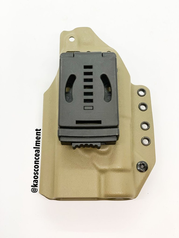 Kaos Concealment Double Stacked Holster | For Glock 9mm | Fusion 2.0 | FDE