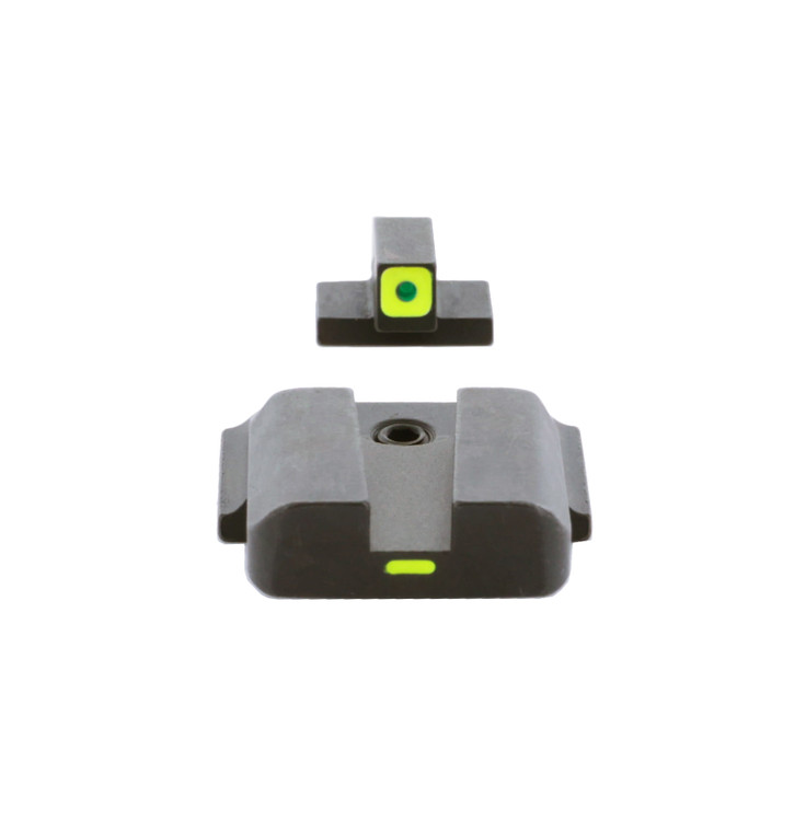 AmeriGlo CAP Night Sights | S&W M&P Shield | Green w/ Lime Outline and Bar | SW-618