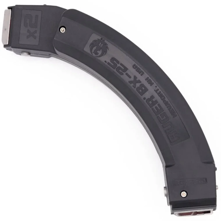 Ruger BX-25 Coupled Magazines ( 2 ) | 25RD | 22LR  | Black | 90398