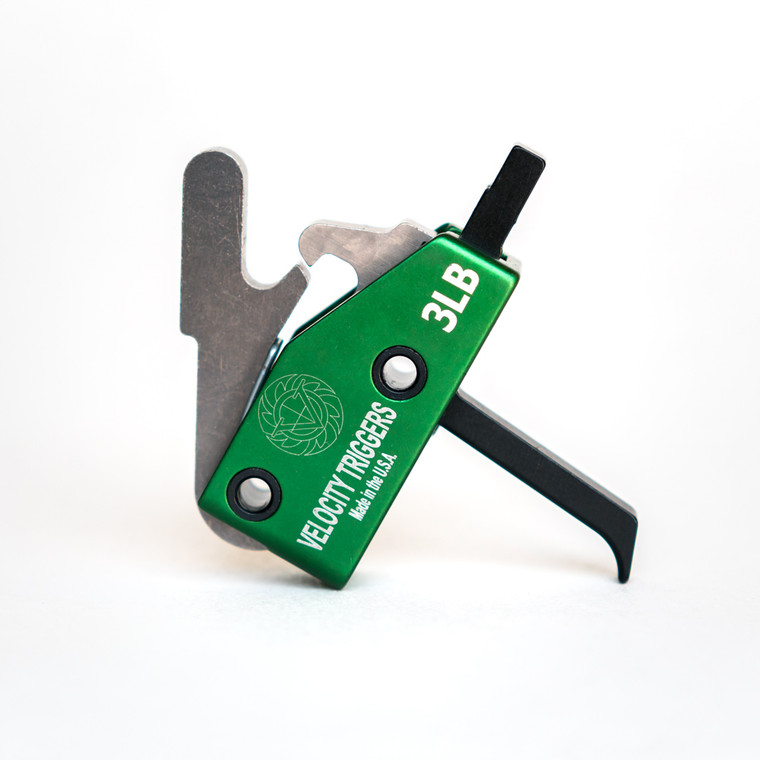Velocity Single Stage Drop-In Trigger | AR15 | Straight w/ Finger Stop | 3.5lb Pull | DLC
