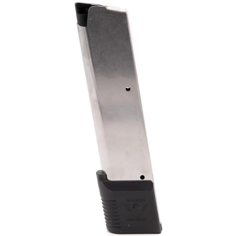 Wilson Combat 1911 Magazine | 10RD | 45ACP | Wrap-Around Base Pad | Stainless Steel | 47-45FS10