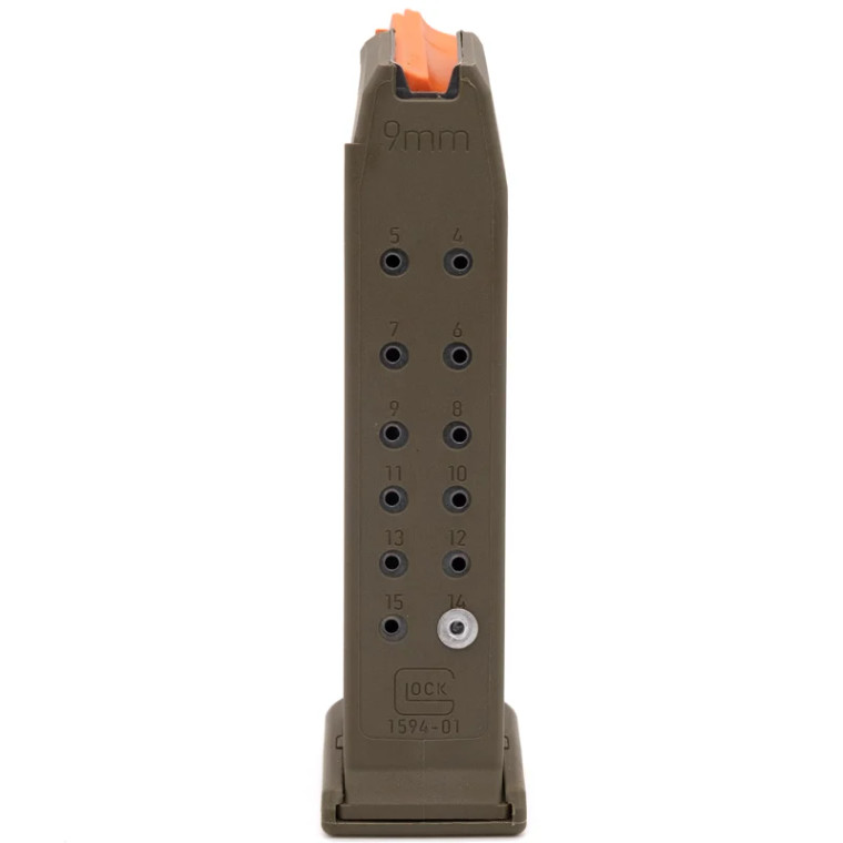 OEM Glock 19 GEN 5 Magazine | 15RD | 9MM | Olive Drab Green