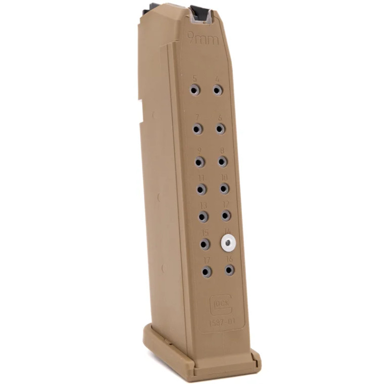OEM Glock 19X Magazine | 17RD | 9MM | Coyote Brown | 47487 - Rifle