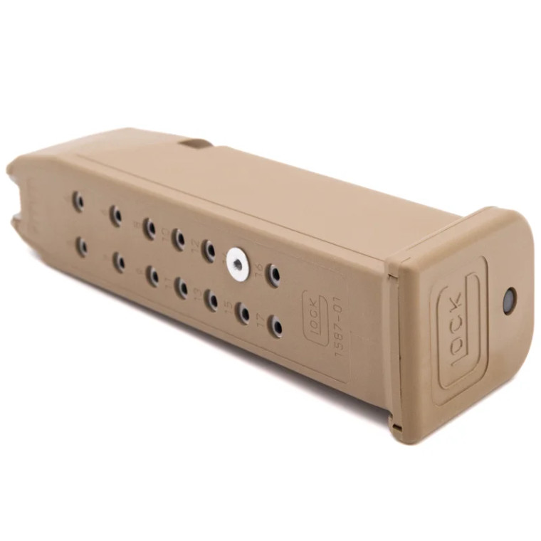 OEM Glock 19X Magazine | 17RD | 9MM | Coyote Brown | 47487 - Rifle