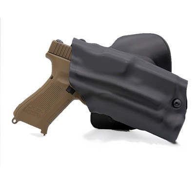 Safariland 6378 ALS Paddle & Belt Slide Holster | For Glock 19 | SureFire X200/X300 Light Compatible | Right Hand | Black | 6378-2832-411