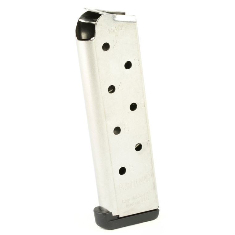 CMC/Chip McCormick 1911 Power Magazine | 8RD | 45ACP | Stainless Steel | M-PM-45FS8