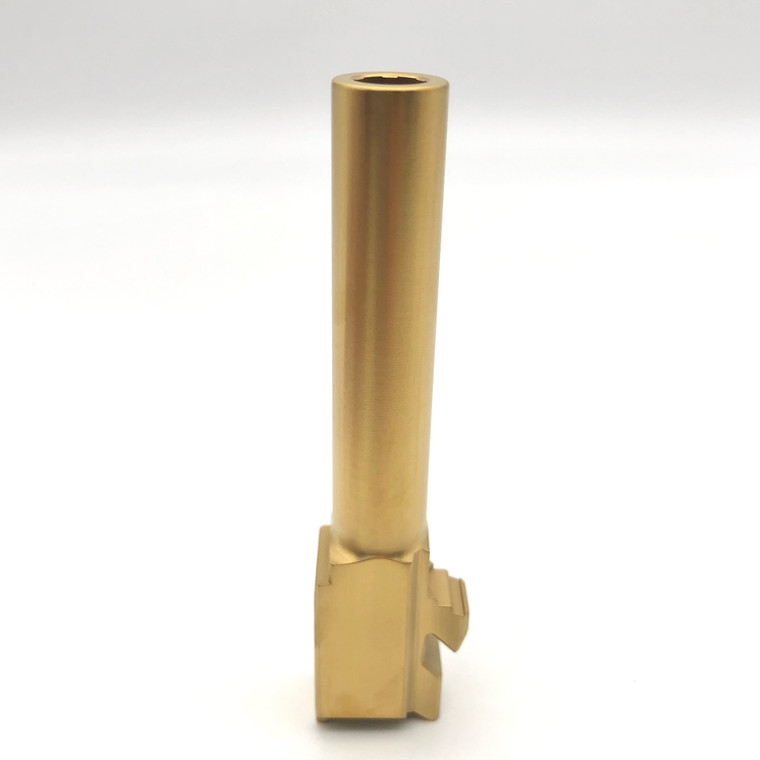 Bear Creek Arsenal Replacement Barrel | For Glock 19 | Gen 1-5 | Unthreaded | Tin Gold |  1979-BGL91919(TIN)
