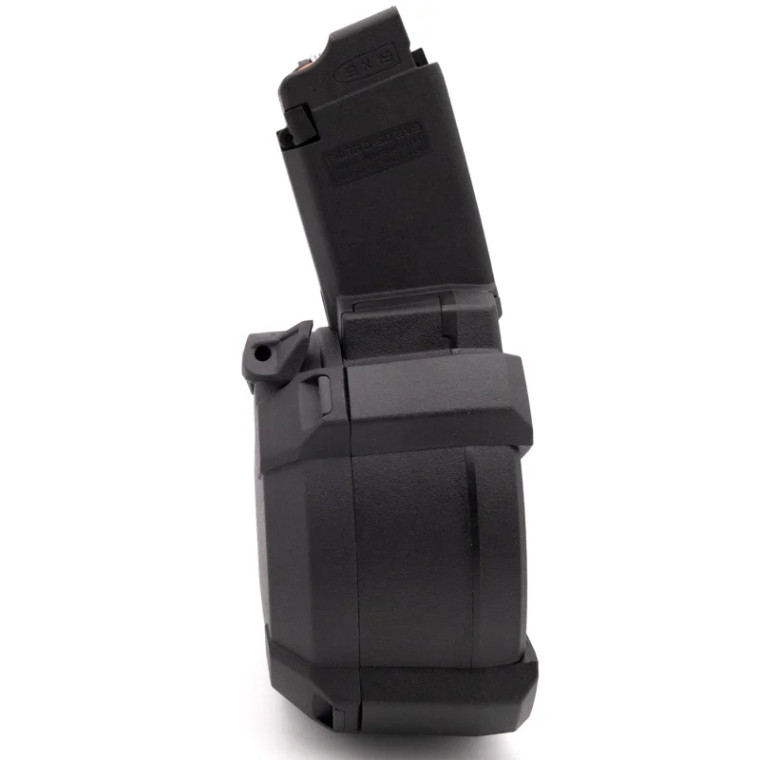 Magpul Industries PMAG D-50 EV9 Drum Magazine | 50RD | 9MM | *WILL NOT FIT GLOCK* | Black | MAG1035-BLK Magpul Industries PMAG D-50 EV9 Drum Magazine | 50RD | 9MM | *WILL NOT FIT GLOCK* | Black | MAG1035-BLK