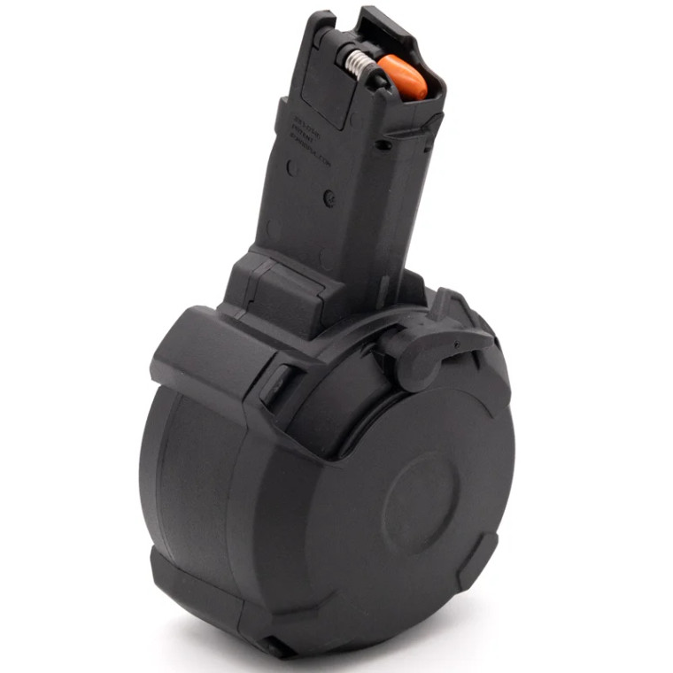 Magpul Industries PMAG D-50 EV9 Drum Magazine | 50RD | 9MM | *WILL NOT FIT GLOCK* | Black | MAG1035-BLK Magpul Industries PMAG D-50 EV9 Drum Magazine | 50RD | 9MM | *WILL NOT FIT GLOCK* | Black | MAG1035-BLK
