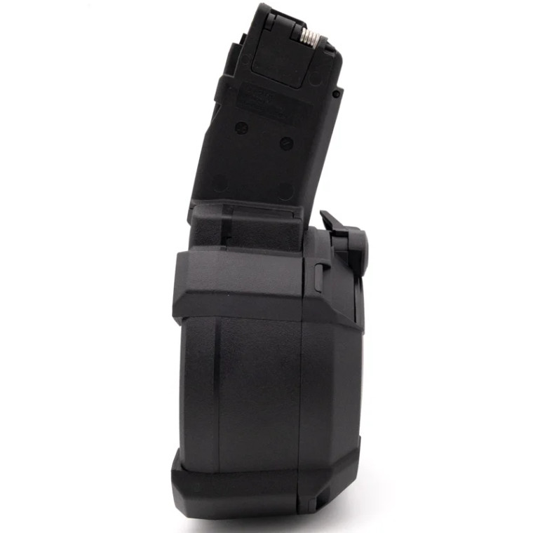 Magpul Industries PMAG D-50 EV9 Drum Magazine | 50RD | 9MM | *WILL NOT FIT GLOCK* | Black | MAG1035-BLK Magpul Industries PMAG D-50 EV9 Drum Magazine | 50RD | 9MM | *WILL NOT FIT GLOCK* | Black | MAG1035-BLK