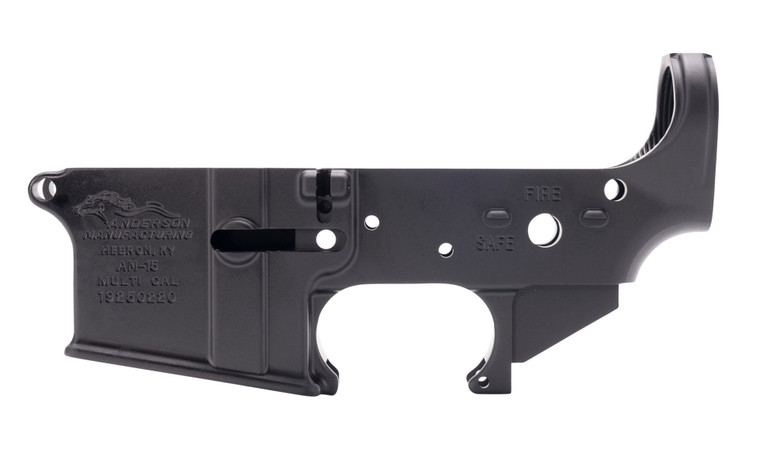 Anderson Stripped AR15 Lower Receiver | Black Anodized | DON'T TREAD ON ME | D2-K067-A001