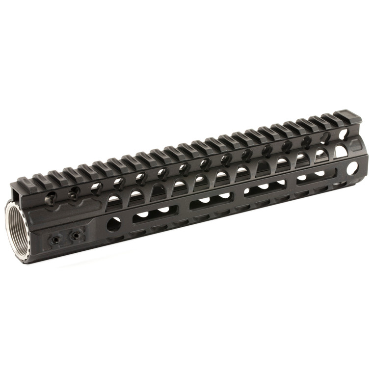 2A Armament Aethon 10" MLOK Handguard | 7075-T6 Aluminum Barrel Nut | 6061 Extrusion | Anodized Black Finish | 2A-AERML-10