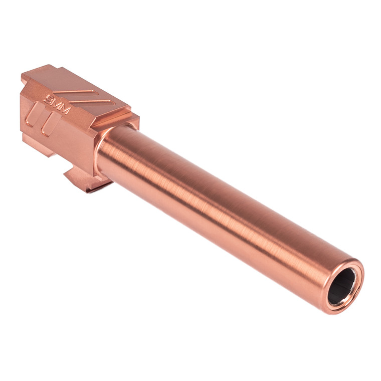 ZEV Technologies Pro Match Barrel | For Glock 17 | Gen 1-4 | Unthreaded | Bronze | BBL-17-PRO-BRZ