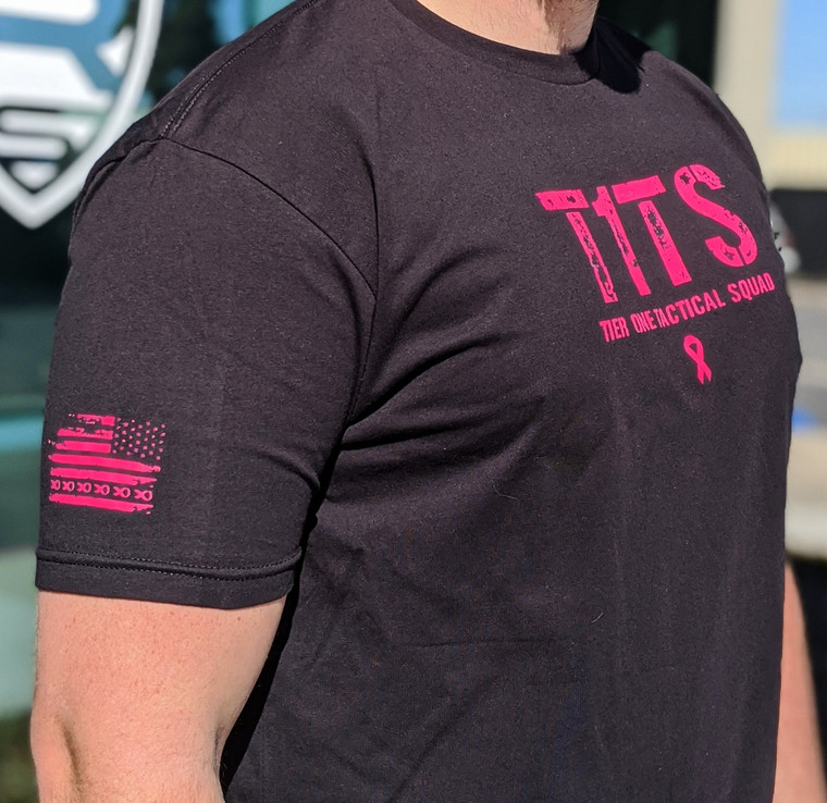 Rifle Supply T.1.T.S. Distressed | Breast Cancer Awareness | Men's T-Shirt