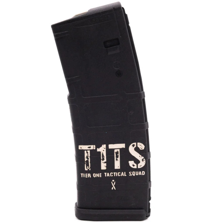 T.1.T.S. Breast Cancer Awareness | Engraved Magazine | PMAG 30 AR/M4 Gen M2 | 30RD| 223/556NATO| Black | MAG571-BLK