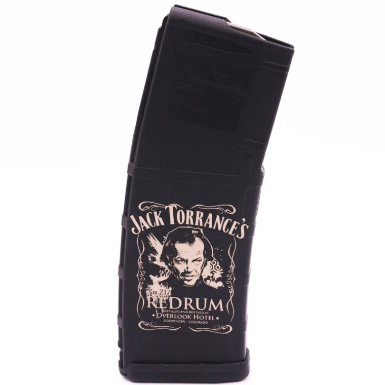 Jack Torrance's REDRUM | Engraved Magazine| PMAG 30 AR/M4 Gen M2 | 30RD| 223/556NATO| Black | MAG571-BLK