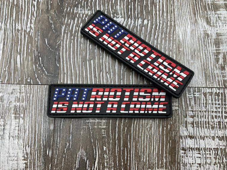 Owl & Anchor | "Patriotism Is Not A Crime" | 3.5" PVC Patch | O&A-PVCPCHPatriotism