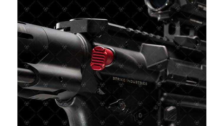 Strike Industries Extended Forward Assist | AR | Red| SI-AR-E-FA-RED