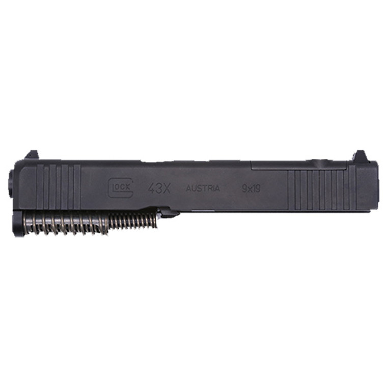 Glock 43X MOS Complete Factory Slide | 9mm | Black Glock 43X MOS Complete Factory Slide | 9mm | Black