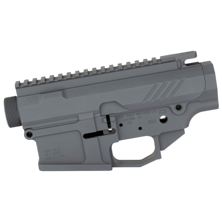 Grey Ghost Precision | AR-10 Receiver Set | Billet, Semi-automatic | Lower/Upper Set | 308 Winchester | Sniper Gray | GGP-S-Heavy-RCVR-Grey