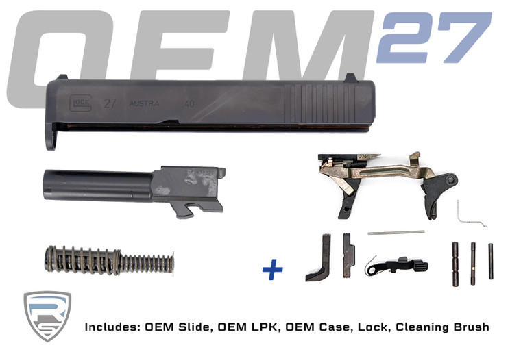 Glock 27 Gen 3 OEM Build Kit | Sub Compact 40 S&W Slide and Lower Parts Kit