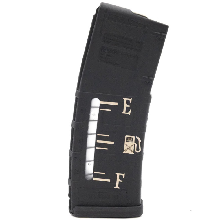 Fuel Gauge Engraved Magazine | PMAG 30 AR/M4 Gen M2 MOE| 30RD | .223 REM / 5.56 NATO | Windowed | Black | MAG570-BLK