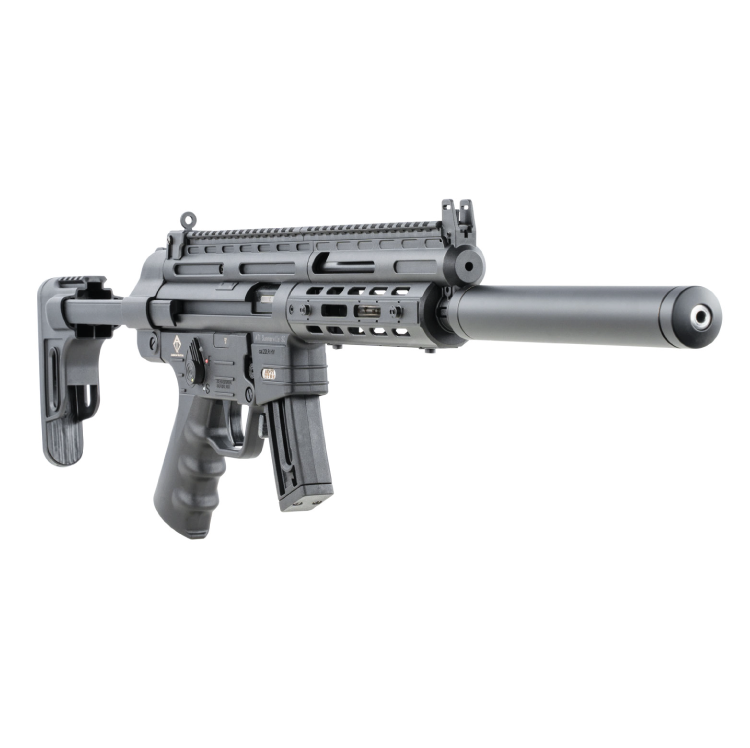 German Sport Guns GSG-16 | Semi-Automatic Rifle | 16" to 16.99" Barrel | 22 LR | CA Compliant | Black | MP5 Style | Collapsible Stock | GERGGSG1610ML