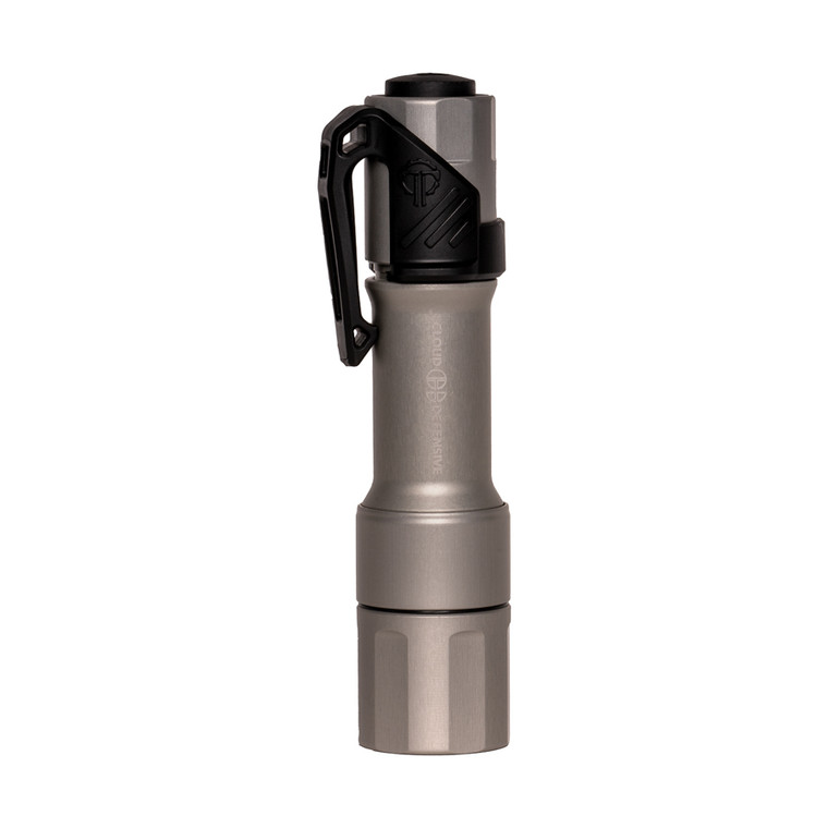 Cloud Defensive MCH HC Flashlight | Single Output | High Candela Handheld Light | 71k Candela | Clear Anodized | MCH2.0-HC-S-650-CLR