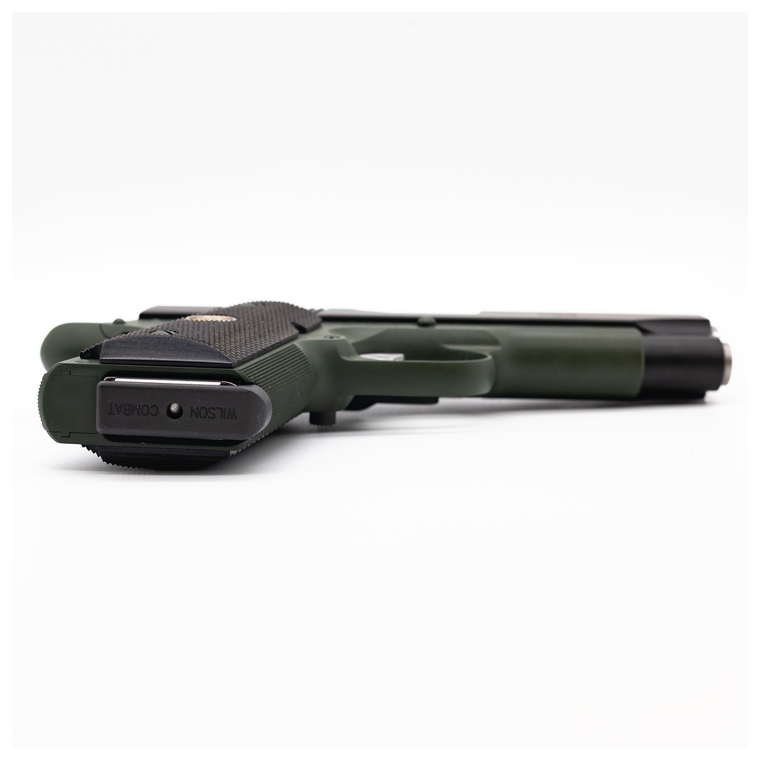 Wilson Combat CA CQB Compact | Handgun | 5" Barrel | Add. Info | 45 ACP | CA Compliant | OD Green | WCQB-T-ACA