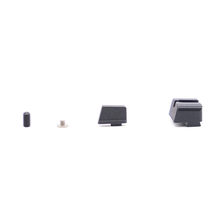 Angry Bear Arms Blank Tall Profile Bear Bones | Sights | For Small Frame Glock | Black | ABA136