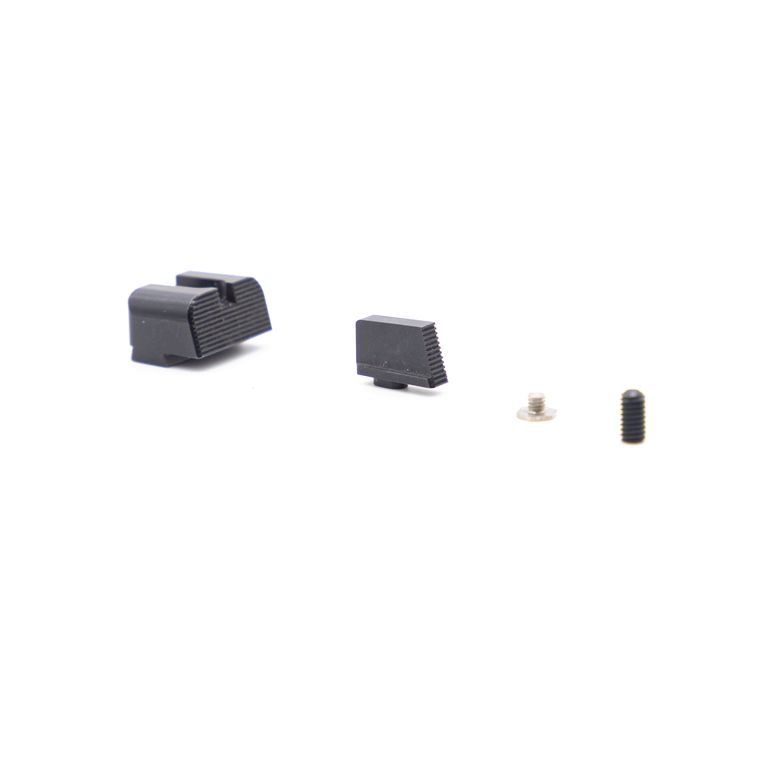 Angry Bear Arms Blank Tall Profile Bear Bones | Sights | For Small Frame Glock | Black | ABA136