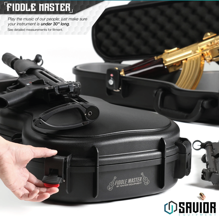 Savior Fiddle Master Violin Case | Rifle Case | Black | SYSAVIOR-RC-VIOLIN-BK