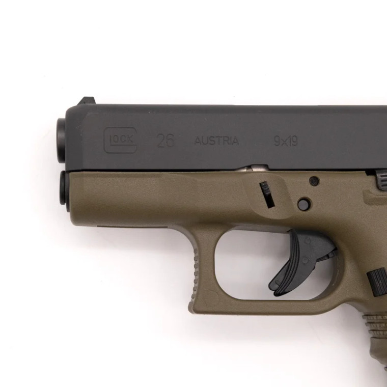 Glock 26 Gen3 | Handgun | 3.5” Barrel | 9mm | 10 Rounds | OD Green | PI2657201