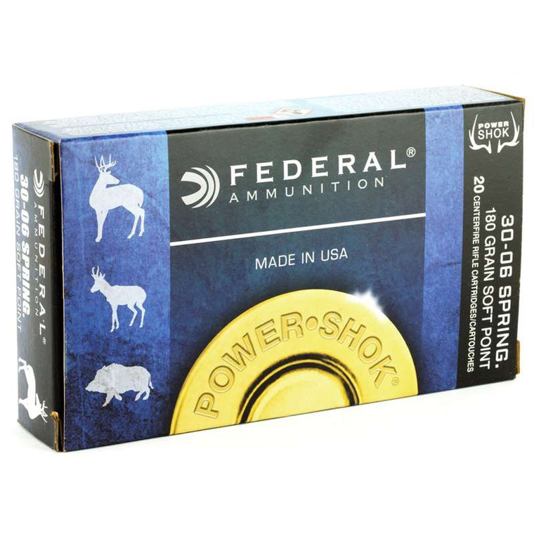 Federal Power-Shok 30-60 Springfield | Ammo | 180 Gr | Box Of 20 | 30-60 Springfield | 3006B Federal Power-Shok 30-60 Springfield | Ammo | 180 Gr | Box Of 20 | 30-60 Springfield | 3006B