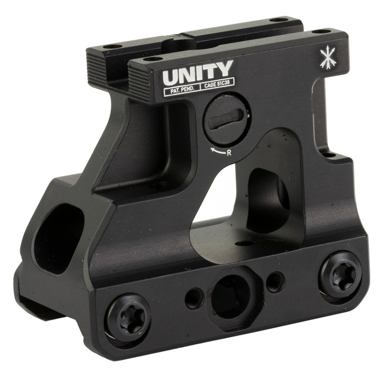 Unity Tactical FAST Micro Red Dot Mount | Optic Mount | 2.26” Optical Height | Compatible with MRO/MRO-HD Footprint | Black | FST-MROB