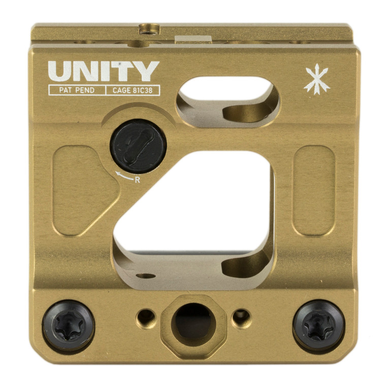 Unity Tactical FAST Micro Red Dot Mount | Optic Mount | 2.26" Optical Height | T1/T2 Footprints | FDE | FST-MICF