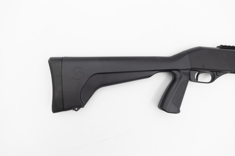 Stevens 320 | Shotgun | 18.5” Barrel | 12 Gauge | 5 Rounds | Right Hand | Heat Shield | Weaver Style Rail | Black | 19496