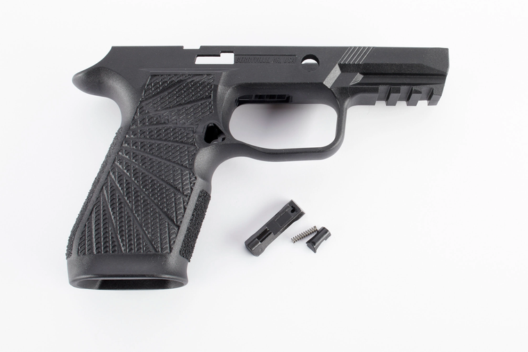 Wilson Combat Grip Module For P320 Carry II | Grip Module | Fits P320 Carry II | No Manual Safety | Black | 320-C2SB