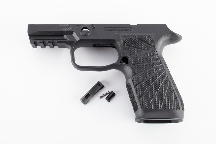 Wilson Combat Grip Module For P320 Carry II | Grip Module | Fits P320 Carry II | No Manual Safety | Black | 320-C2SB