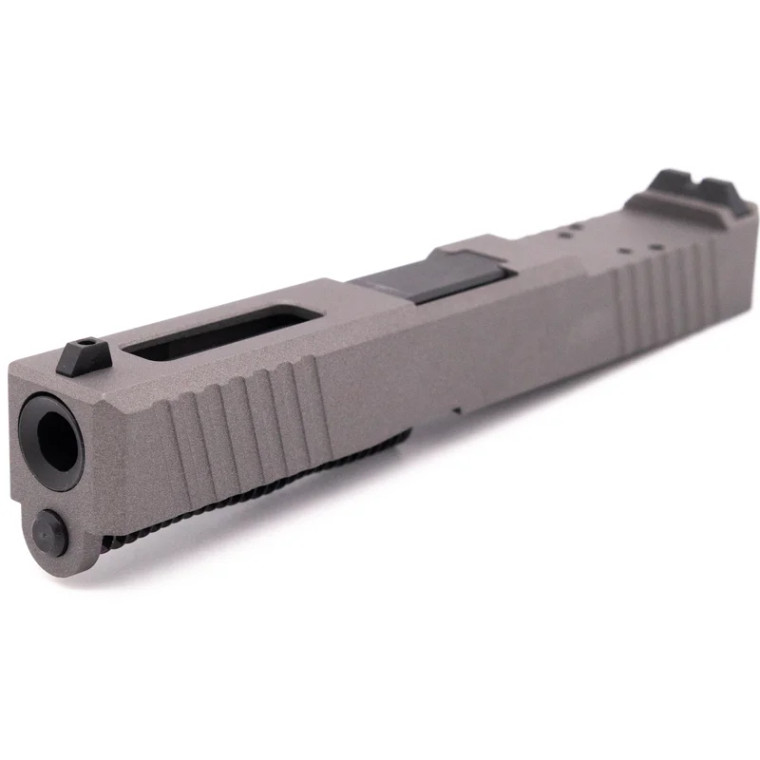 Tungsten Grey Live Free Armory Glock 19 Complete Slide with Black Barrel 9mm