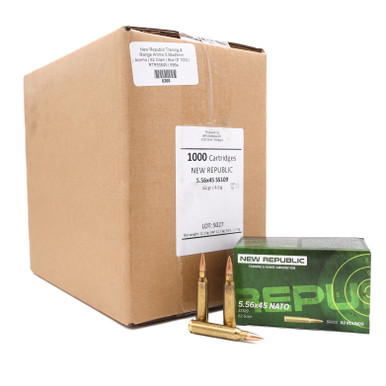 Training Rounds 556 New Republic Training & Range Ammo 5.56x45mm | Ammo | 62 Grain | Box Of ...