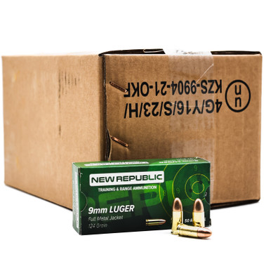 New Republic BULK Training and Range Ammo 9mm | Ammo | Box Of 1000 ...